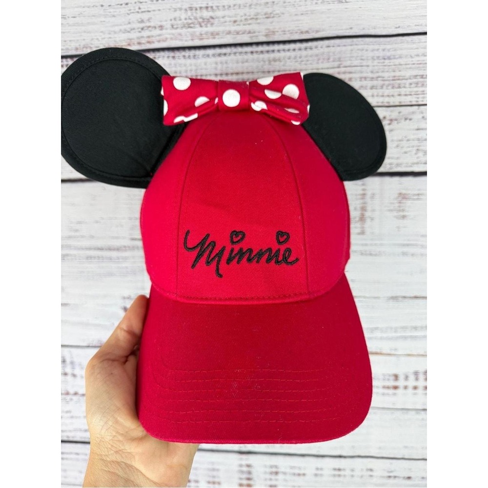 Disney Minnie Mouse baseball cap featuring black Minnie ears